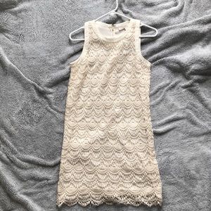 Crocheted tunic dress from Loft
